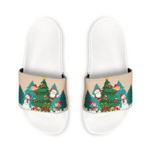 Cozy Women's Removable-Strap Sandals with Holiday Trees - Image 10