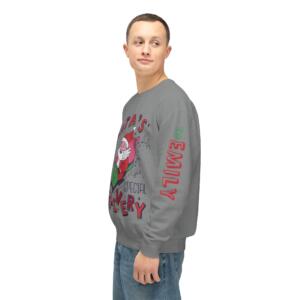 Santa's Special Delivery Unisex Lightweight Crewneck Sweatshirt - Image 8