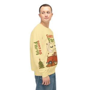 Santa's Farm Unisex Lightweight Crewneck Sweatshirt - Festive Holiday Apparel - Image 11