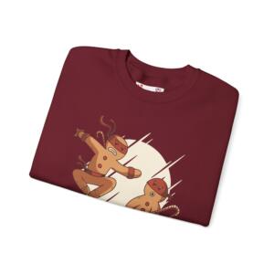 Kung Fu Santa Unisex Crewneck Sweatshirt - Holiday Humor Design - Image 16