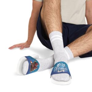 Merry Christmas Everyone | Men's Removable-Strap Sandals - Image 6