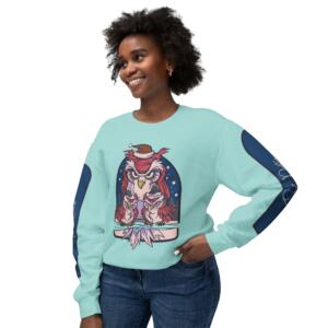 Charming Owl Family Crewneck Sweatshirt - Unisex Winter Style - Image 9