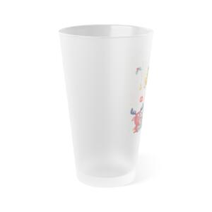 Merry Christmas Frosted Pint Glass - 16oz Holiday Drinkware - Image 4