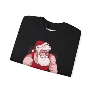 Santa Fitness Sweatshirt – Giving Stamina Unisex Crewneck - Image 10