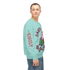 Santa's Special Delivery Unisex Lightweight Crewneck Sweatshirt - Image 11