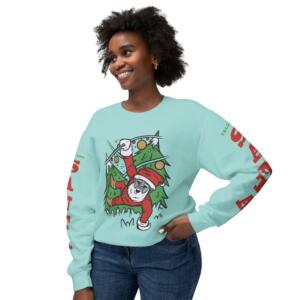 Funny Santa Crewneck Sweatshirt - Holiday Cheer - Image 9