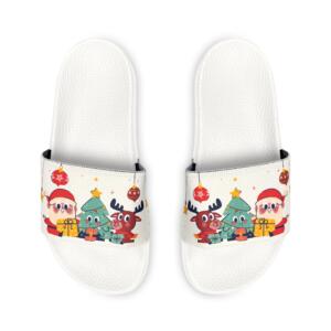 Funny Christmas Character Vector | Men's Removable-Strap Sandals - Image 10
