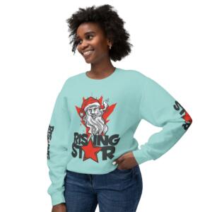 Rising Star on Christmas - Unisex Lightweight Crewneck Sweatshirt - Image 9