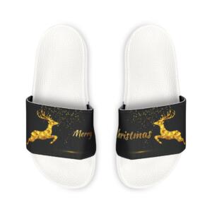 Reindeer Christmas Golden | Men's Removable-Strap Sandals - Image 10