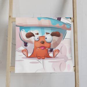 Playful Dog Bath Time Hand Towel - Fun Pet Décor - Image 2