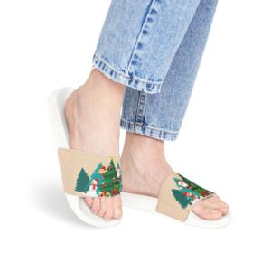 Cozy Women's Removable-Strap Sandals with Holiday Trees - Image 6
