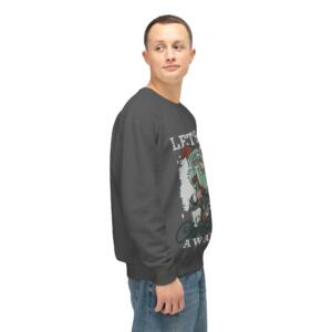 Unisex Lightweight Crewneck Sweatshirt - Let's Go Christmas Awaits! - Image 3