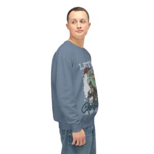 Unisex Lightweight Crewneck Sweatshirt - Let's Go Christmas Awaits! - Image 7