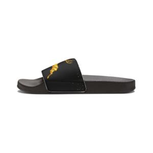 Reindeer Christmas Golden | Men's Removable-Strap Sandals - Image 4