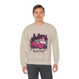 Santa Relax Time Unisex Crewneck Sweatshirt - Image 2