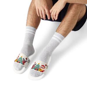 Funny Christmas Character Vector | Men's Removable-Strap Sandals - Image 7