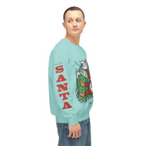 Funny Santa Crewneck Sweatshirt - Holiday Cheer - Image 11
