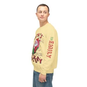 Santa's Special Delivery Unisex Lightweight Crewneck Sweatshirt - Image 4