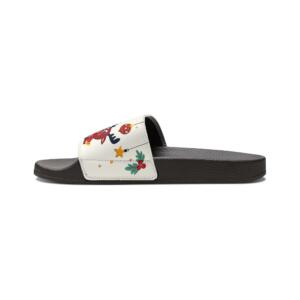 Funny Christmas Character Vector | Men's Removable-Strap Sandals - Image 3