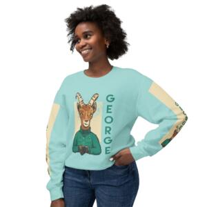 George Goat Unisex Crewneck Sweatshirt - Cozy & Fun for All Occasions - Image 9