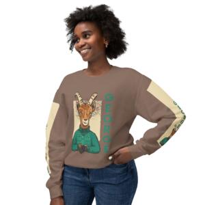 George Goat Unisex Crewneck Sweatshirt - Cozy & Fun for All Occasions - Image 5