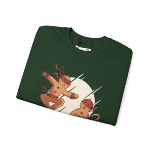 Kung Fu Santa Unisex Crewneck Sweatshirt - Holiday Humor Design - Image 12