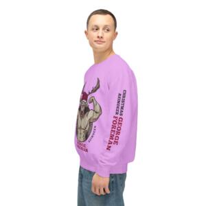 Funny Christmas Sweatshirt - George Foreman Reindeer Design - Image 4