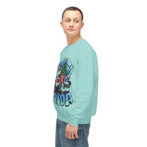 Cute Santa Panda Unisex Lightweight Crewneck Sweatshirt - Image 12