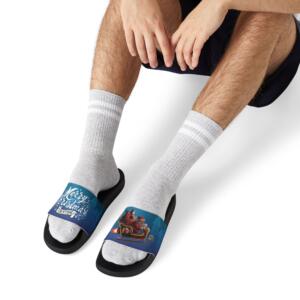 Merry Christmas Everyone | Men's Removable-Strap Sandals - Image 2