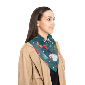 Merry Christmas Poly Scarf - Festive Holiday Accessory - Image 7