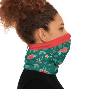 Festive Christmas Neck Gaiter with Drawstring – Holiday Accessories - Image 4