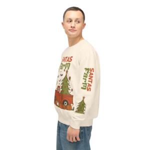 Santa's Farm Unisex Lightweight Crewneck Sweatshirt - Festive Holiday Apparel - Image 8