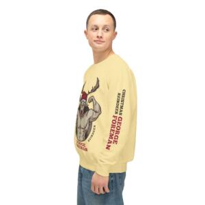 Funny Christmas Sweatshirt - George Foreman Reindeer Design - Image 8