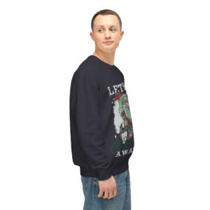 Unisex Lightweight Crewneck Sweatshirt - Let's Go Christmas Awaits! - Image 11