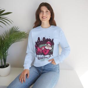 Santa Relax Time Unisex Crewneck Sweatshirt - Image 9