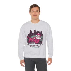 Santa Relax Time Unisex Crewneck Sweatshirt - Image 6
