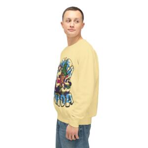 Cute Santa Panda Unisex Lightweight Crewneck Sweatshirt - Image 4