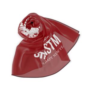 Festive Christmas Polycotton Scarf | Merry Christmas & Happy New Year Design - Image 11