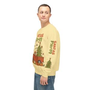 Santa's Farm Unisex Lightweight Crewneck Sweatshirt - Festive Holiday Apparel - Image 12