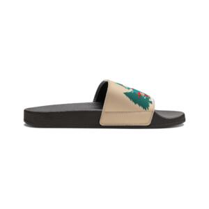 Cozy Women's Removable-Strap Sandals with Holiday Trees - Image 4