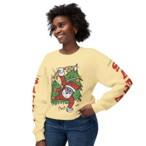Funny Santa Crewneck Sweatshirt - Holiday Cheer - Image 5