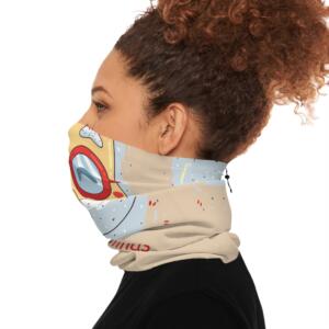 Christmas Santa Neck Gaiter with Drawstring – Festive Winter Accessory - Image 5