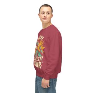 Merry Christ Rawr Unisex Lightweight Crewneck Sweatshirt - Image 12