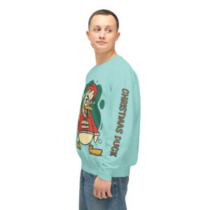 Christmas Duck Unisex Lightweight Crewneck Sweatshirt - Festive Holiday Apparel - Image 12