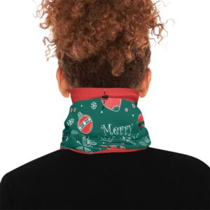 Festive Christmas Neck Gaiter with Drawstring – Holiday Accessories - Image 2