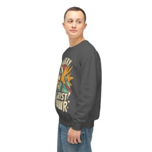 Merry Christ Rawr Unisex Lightweight Crewneck Sweatshirt - Image 4
