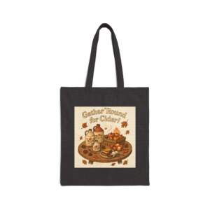 Gather Round for Cider - Cotton Canvas Tote Bag - Image 5