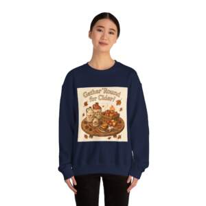 Gather 'Round for Cider - Unisex Heavy Blend™ Crewneck Sweatshirt - Image 9