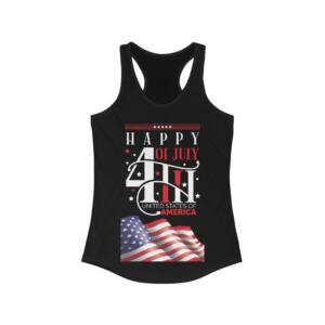 Happy 4th of July - Women's Ideal Racerback Tank - Image 5