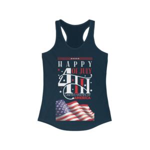 Happy 4th of July - Women's Ideal Racerback Tank - Image 9